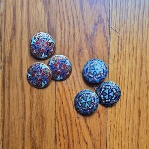 Cloisone Buttons Two Sets Of Three